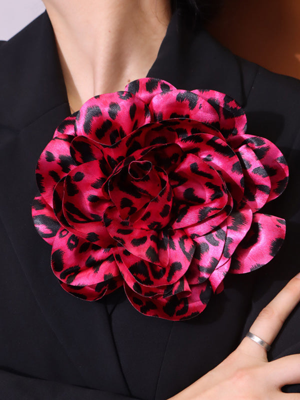 Flower Shape Leopard Brooch Accessories