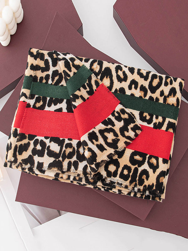 Keep Warm Leopard Shawl&Scarf