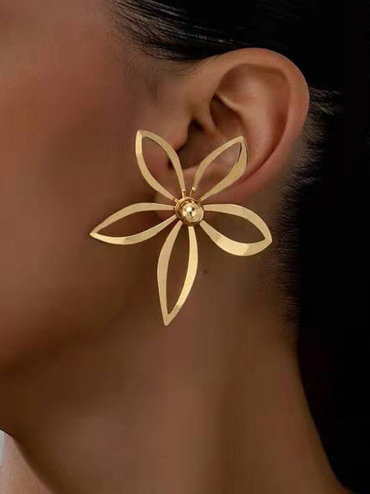 Flower Shape Drop Earrings