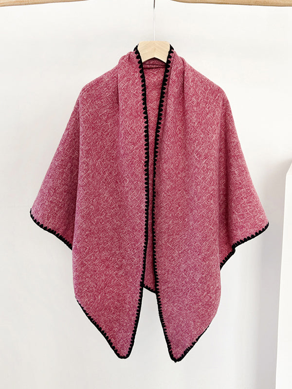 Contrast Color Shawl&Scarf