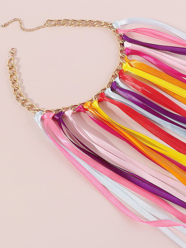 Contrast Color Necklaces Accessories