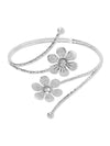 Flower Shape Geometric Rhine Stones Armlet Accessories