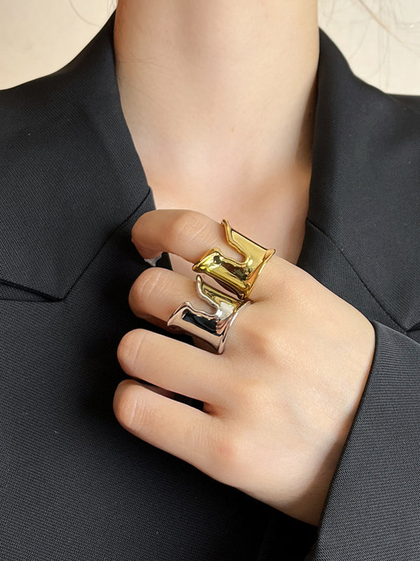 Geometric Ringent Rings Accessories