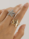 Normcore Adjustable Star Shape Rings Accessories