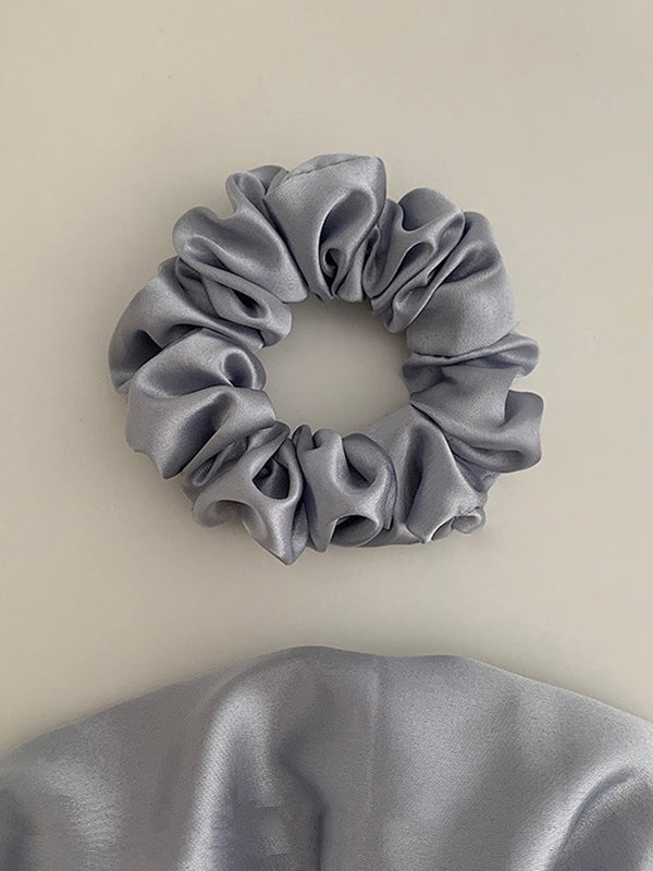 Elasticity Solid Color Hair Accessories Scrunchy