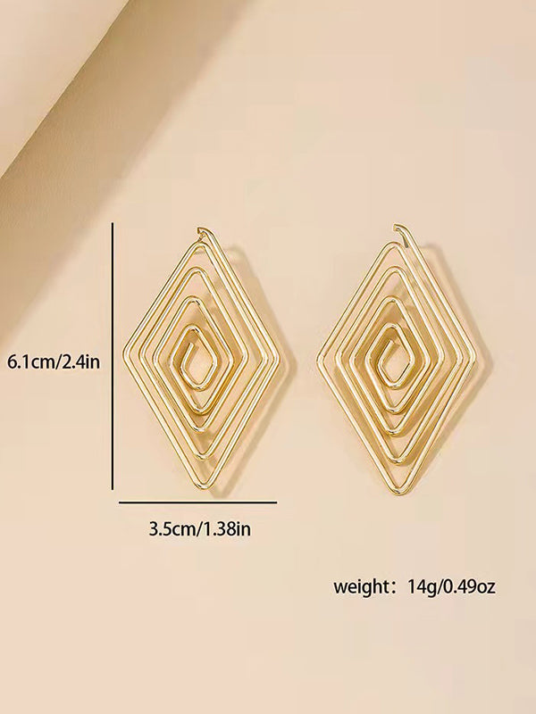 Geometric Drop Earrings