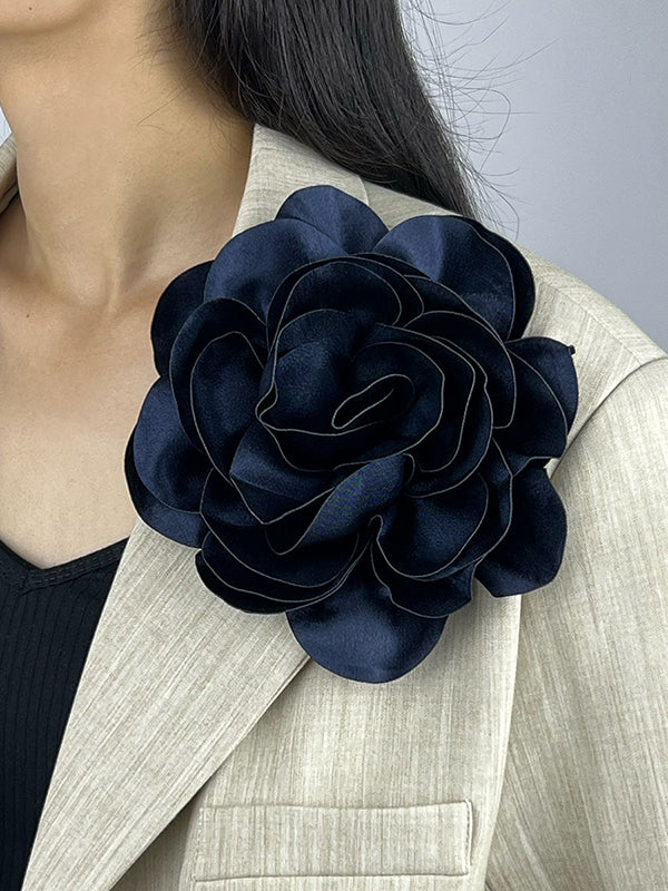 Three-Dimensional Flower Brooch Accessories