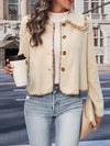 Long Sleeves Loose Buttoned Split-Joint Lapel Outerwear