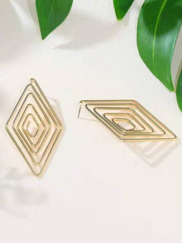 Geometric Drop Earrings