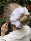 Hollow Pleated Solid Color Split-Joint Tiered Hair Accessories Scrunchy