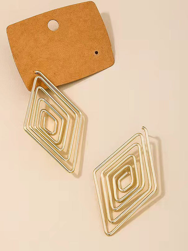 Geometric Drop Earrings