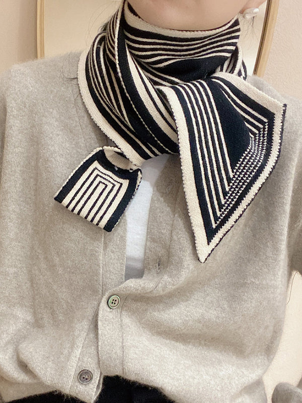 Split-Joint Striped Scarf