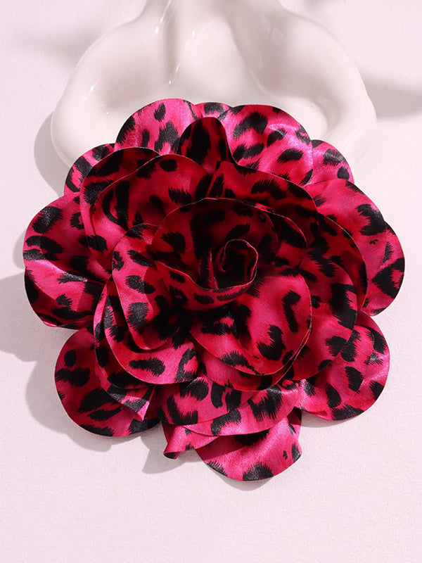 Flower Shape Leopard Brooch Accessories