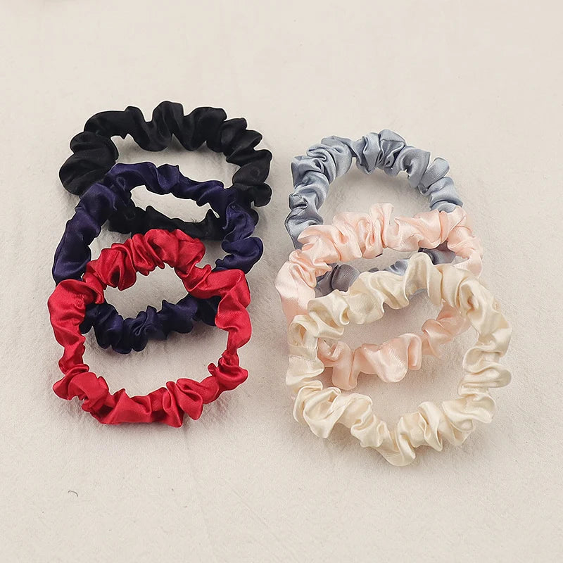 6pcs/card Women Girls Simple Fabric Elastic Hair Bands Tie Gum Scrunchie Ponytail Holder Rubber Bands Fashion Hair Accessories