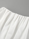 A-Line Loose Elasticity Pleated Solid Color Skirts Bottoms