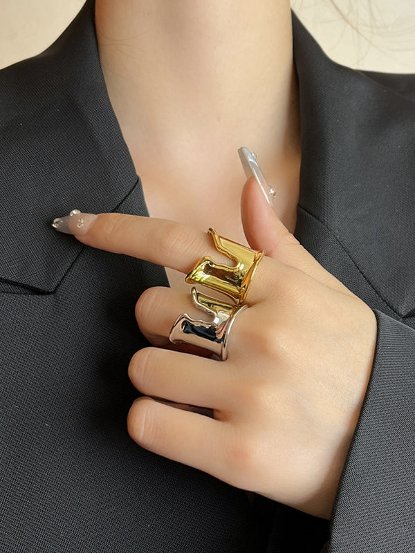 Geometric Ringent Rings Accessories