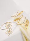 Flower Shape Geometric Rhine Stones Armlet Accessories