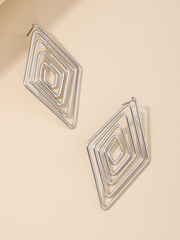 Geometric Drop Earrings