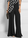 Loose Wide Leg Solid Color Split-side Pants Trousers