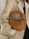 Pleated Split-Joint Zipper Bags Accessories Handbags Shoulder Bags
