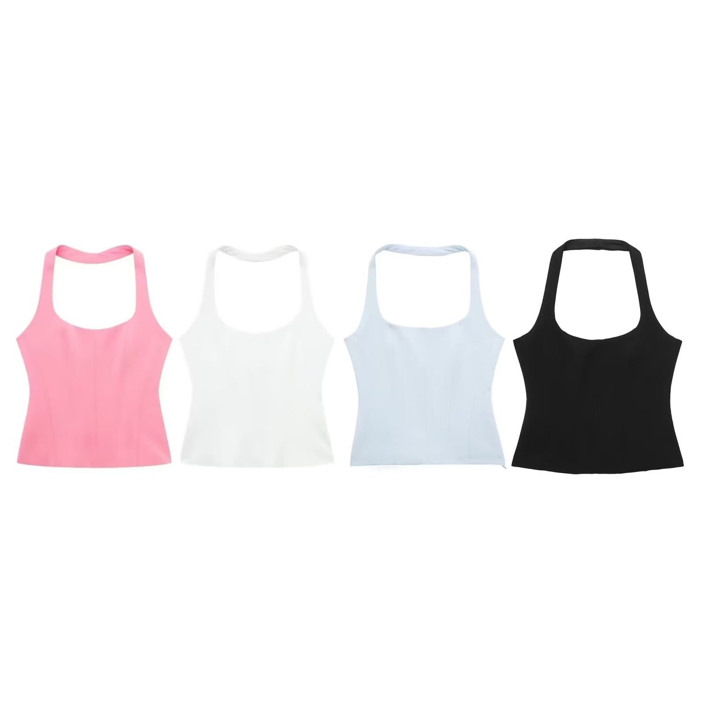 Women's Tank Tops Backless Elegant Sexy Solid Color