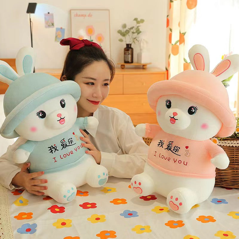 Cute Bunny With Cap Plush Toys