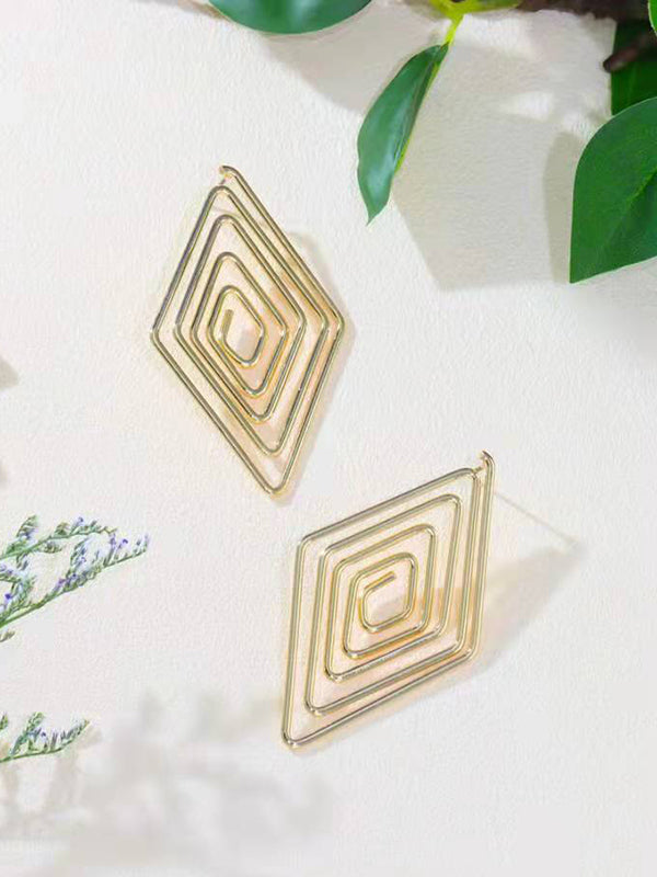 Geometric Drop Earrings