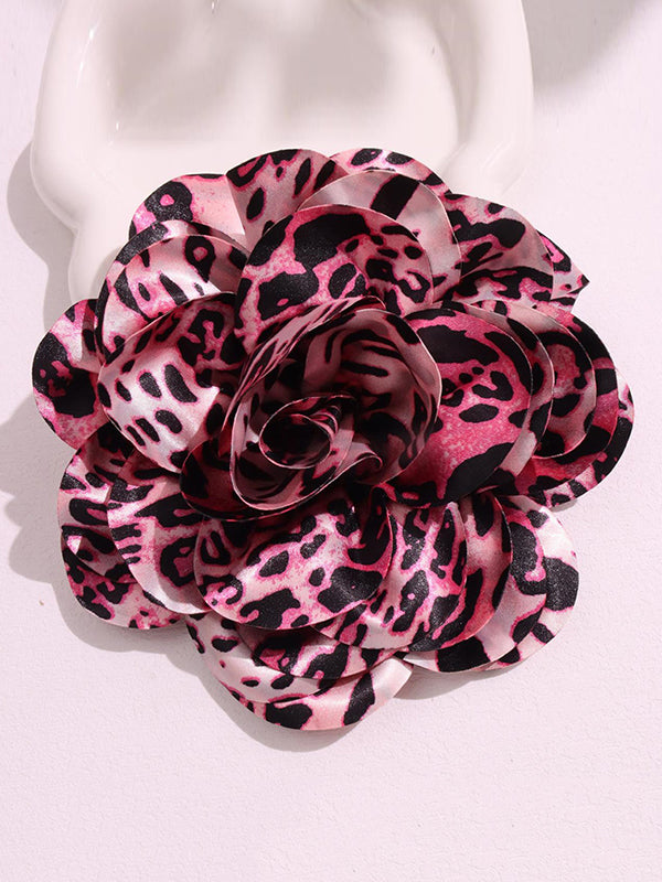 Flower Shape Leopard Brooch Accessories