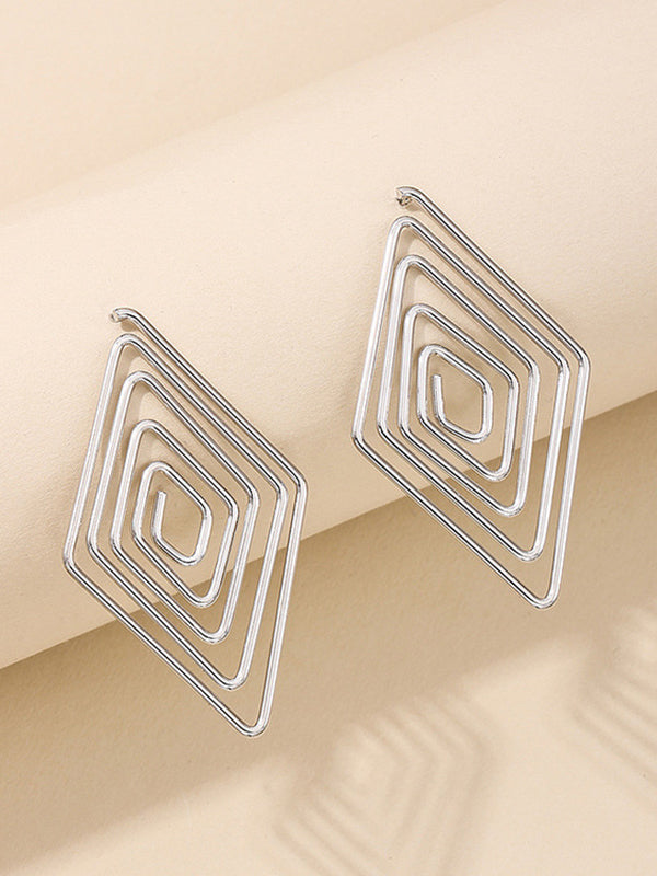 Geometric Drop Earrings