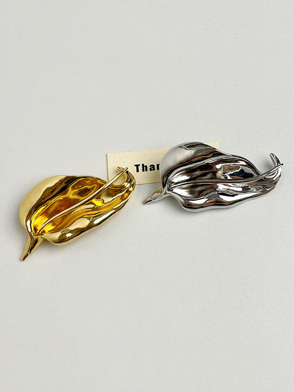 Geometric Leaves Shape Brooch Accessories