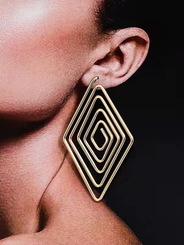 Geometric Drop Earrings