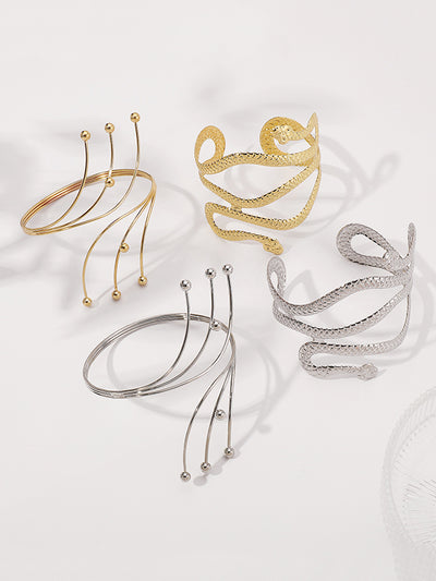 Adjustable Geometric Snake Shape Armlet Accessories