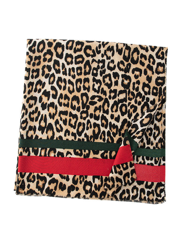 Keep Warm Leopard Shawl&Scarf