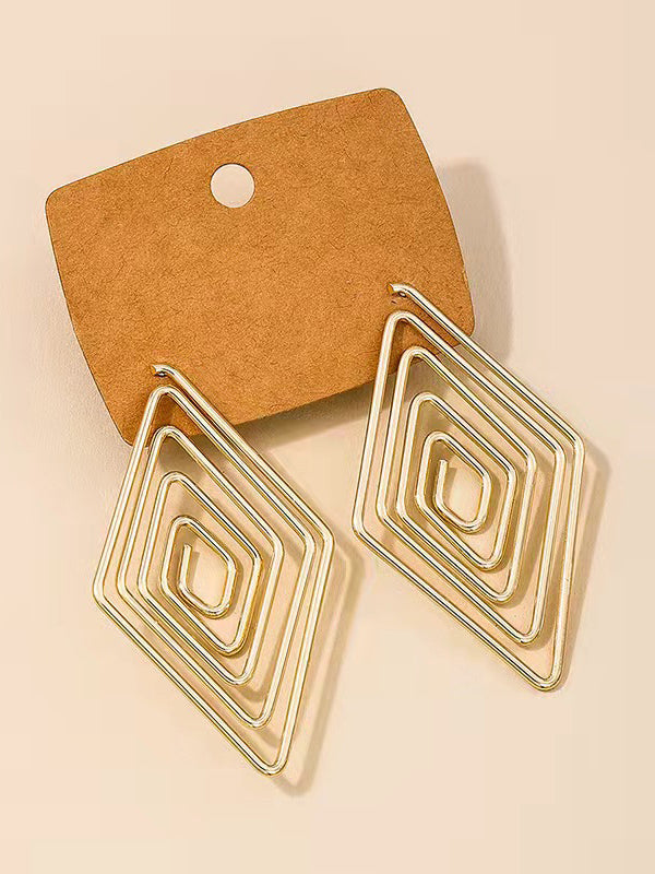 Geometric Drop Earrings