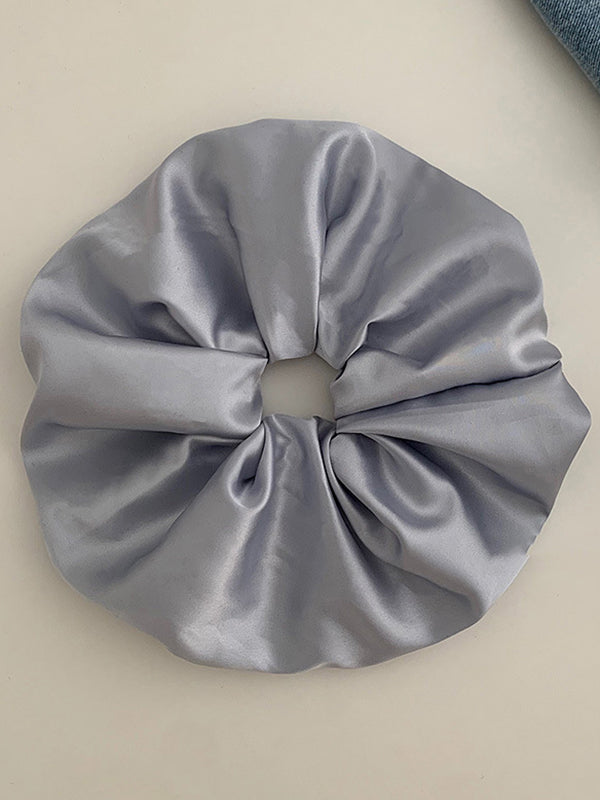 Elasticity Solid Color Hair Accessories Scrunchy