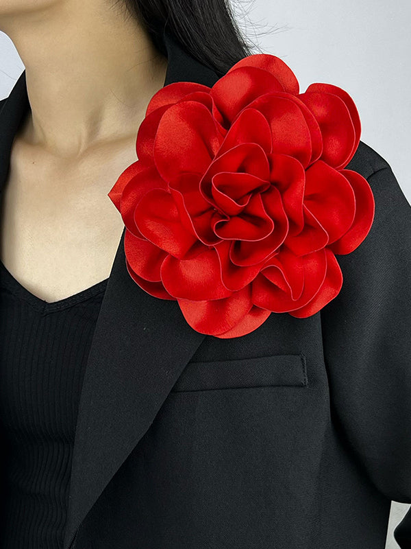 Three-Dimensional Flower Brooch Accessories