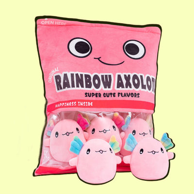 A Delightful Bag of Mini Axolotl Plushies