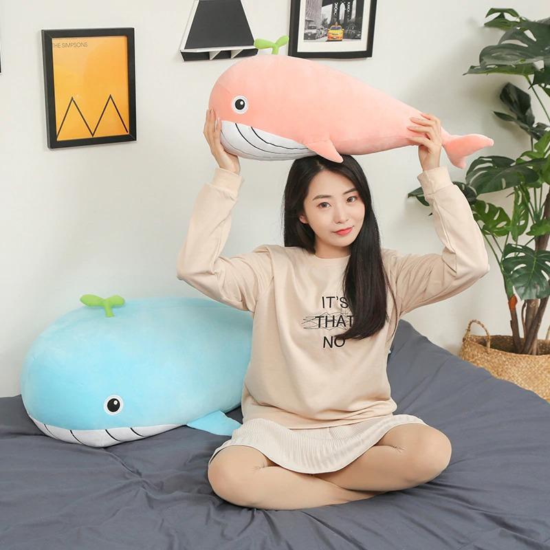 Giant Kawaii Whale soft Pillow Plush