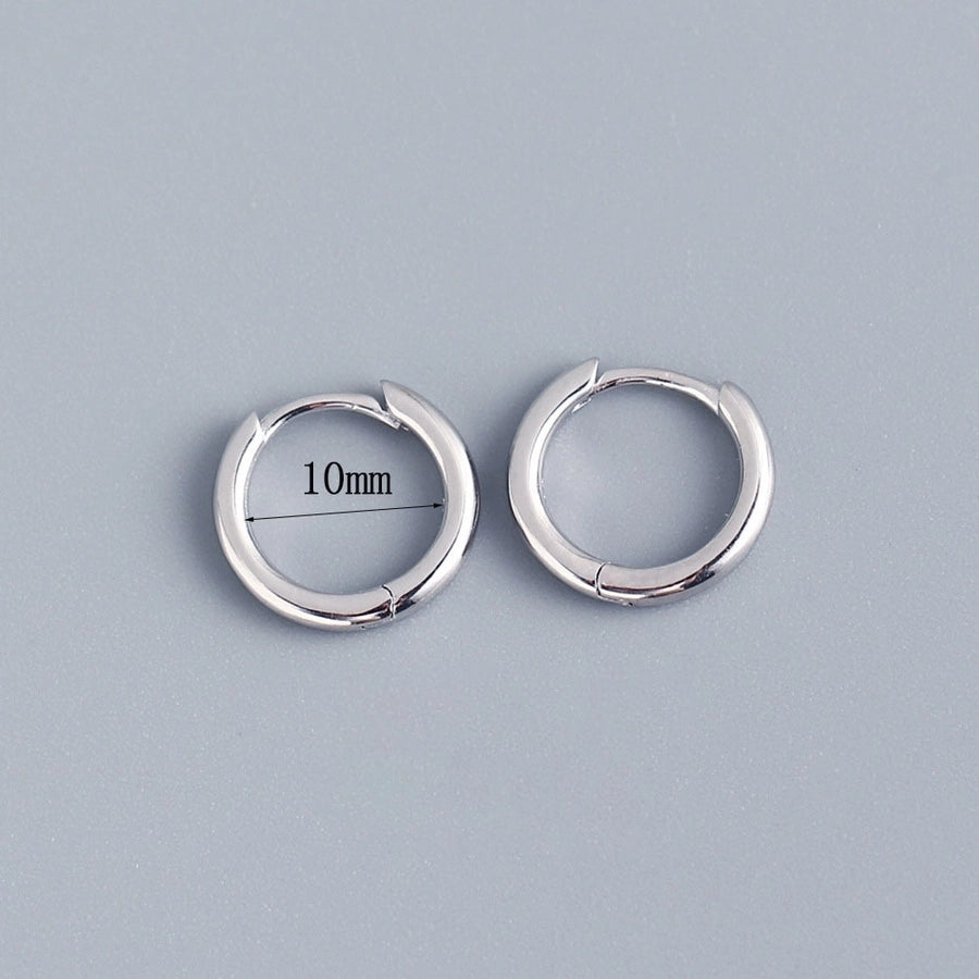 New s925 sterling silver earrings women's Korean-style diamond-embedded gold-plated   internet celebrity earrings simple ear buckle live broadcast