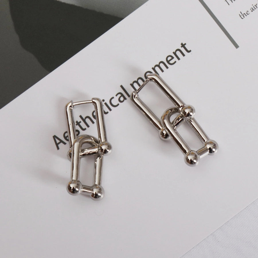 New s925 sterling silver earrings women's Korean-style diamond-embedded gold-plated   internet celebrity earrings simple ear buckle live broadcast