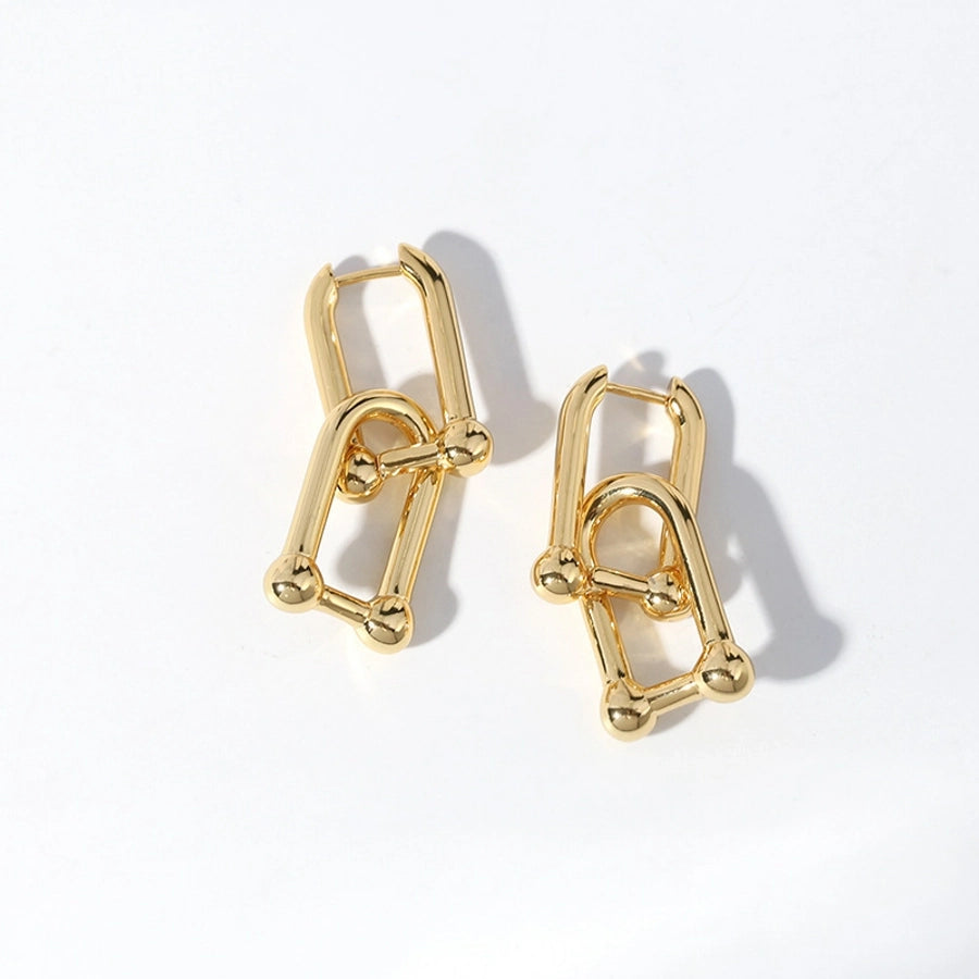 New s925 sterling silver earrings women's Korean-style diamond-embedded gold-plated   internet celebrity earrings simple ear buckle live broadcast