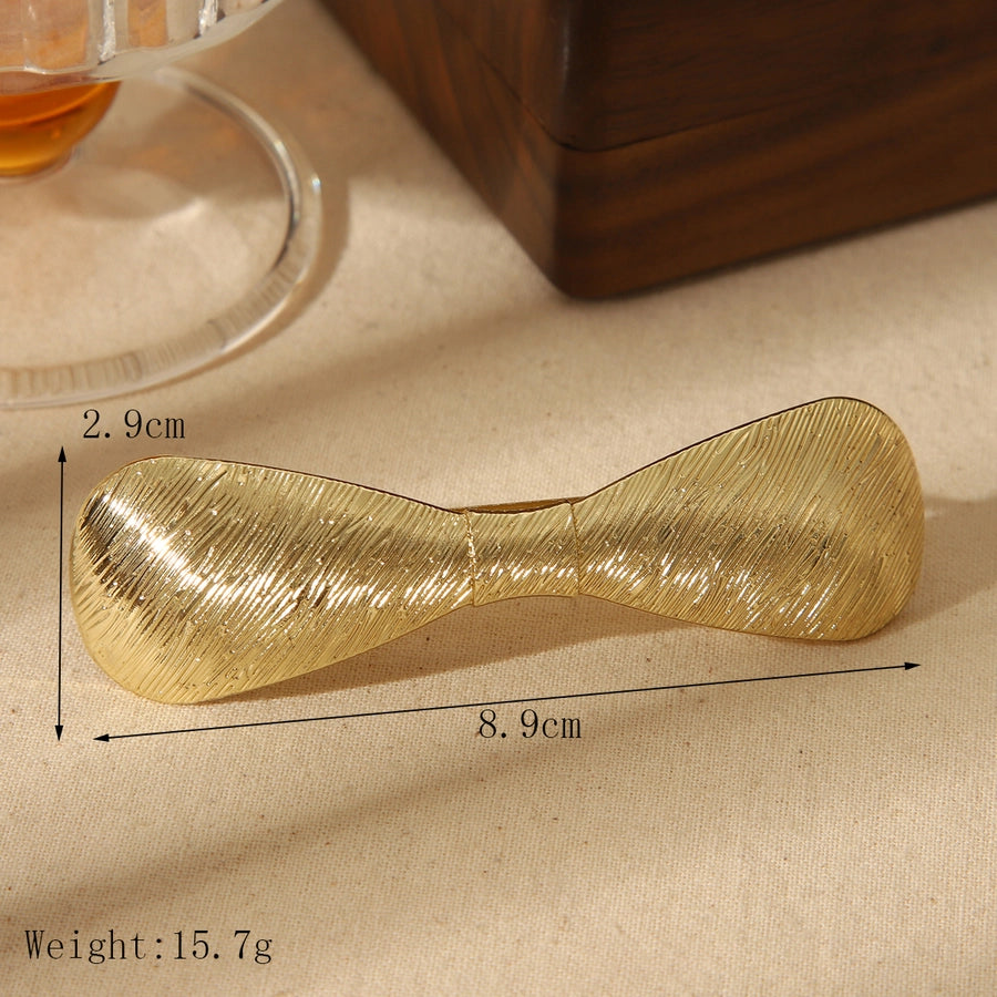 Women's Cute Basic Solid Color Alloy Hair Clip