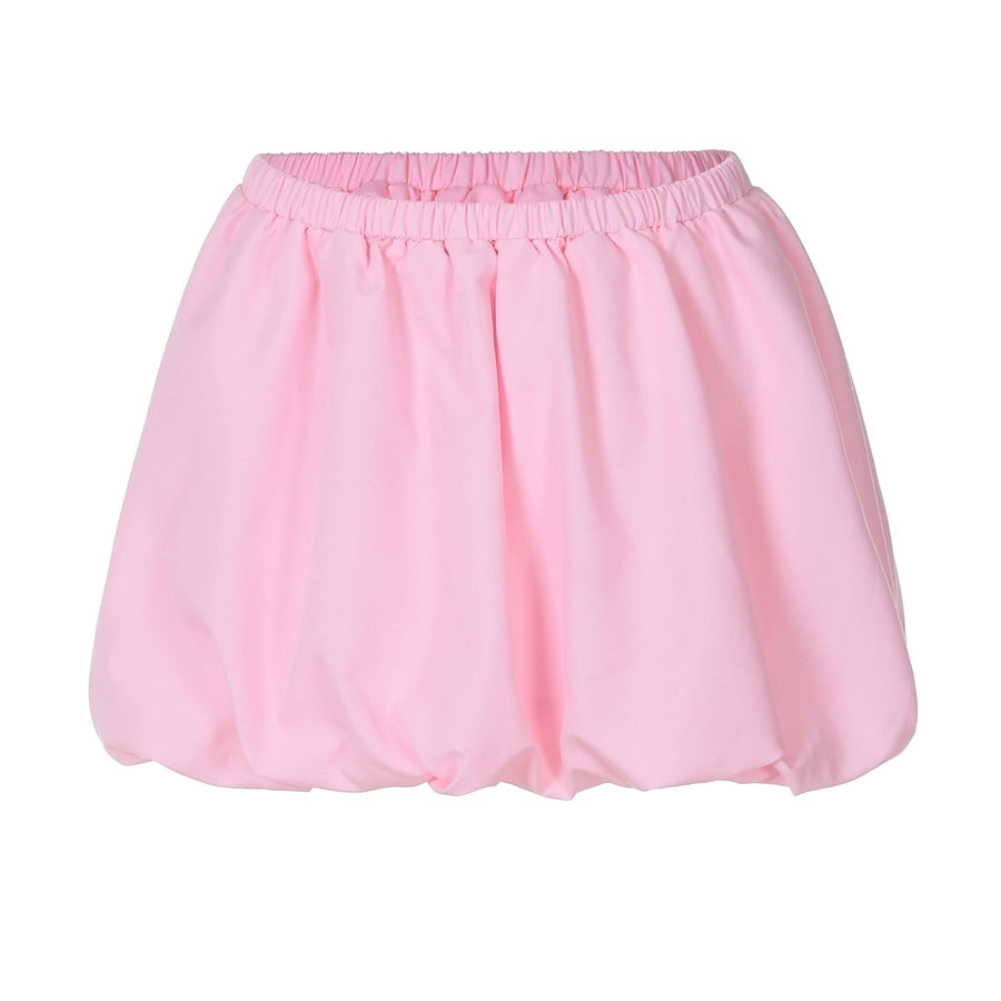 Summer Simple Style Classic Style Solid Color Cotton Polyester Above Knee Skirts