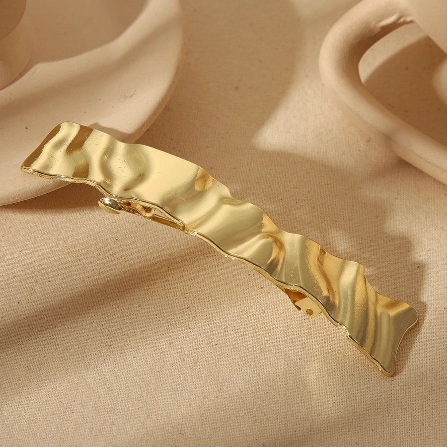 Women's Cute Basic Solid Color Alloy Hair Clip