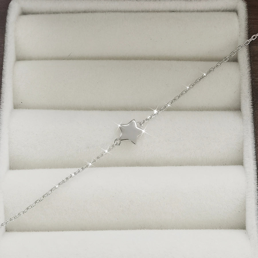 A S925 Sterling Silver Children's XINGX Bracelet Sweet Cute and Compact Exquisite Bracelet