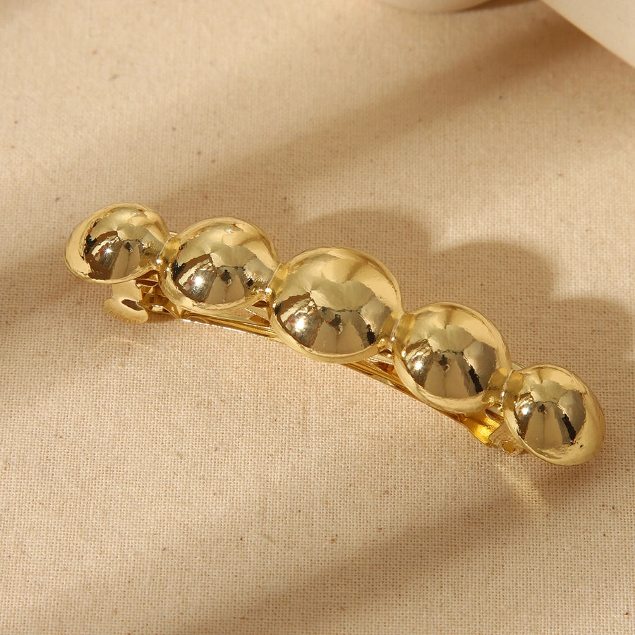 Women's Cute Basic Solid Color Alloy Hair Clip