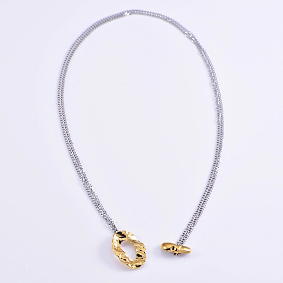 Jewelry Streetwear Heart Shape 304 Stainless Steel Plating Necklace