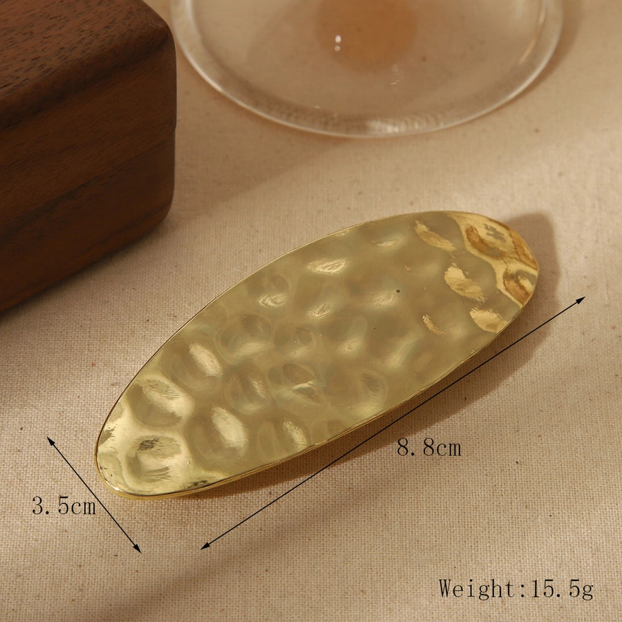 Women's Cute Basic Solid Color Alloy Hair Clip