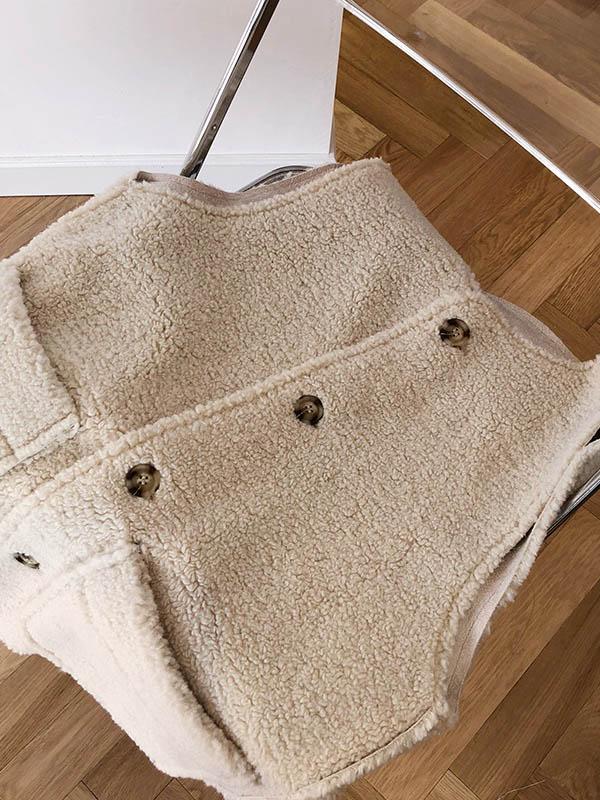 Casual Lamb Wool Vest Top