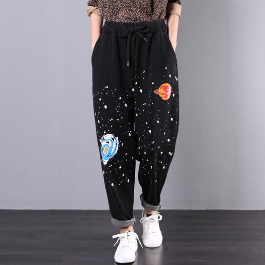 Buykud Comfortable Loose Printed Casual Harem Pants